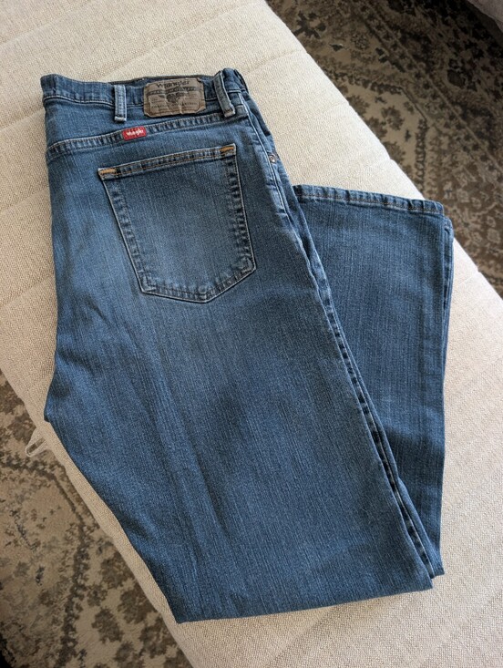 Wrangler Other - Men's Wrangler Blue Denim Jeans Regular Fit Flex